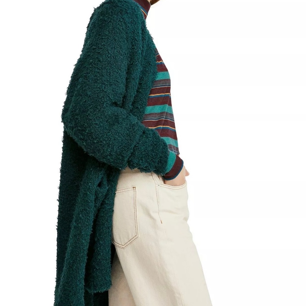 NWT Free People Open Front Wool Blend Cardigan - Picture 7 of 8